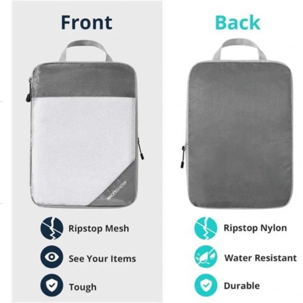 Compression Packing Cubes for Travel,Packing Cubes Compression Travel Essentials - Picture 4 of 8